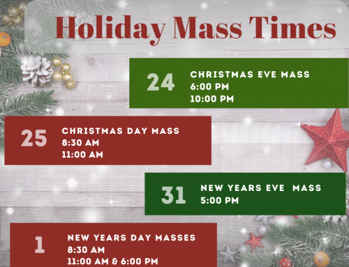 Holiday Mass Schedule